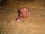 ANILLO TEJIDO EN HILO DE COBRE